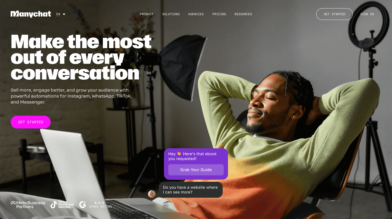 Chat Marketing Made Easy with Manychat: Automate two-way, interactive conversations in Instagram Direct Messages, Facebook Messenger, and SMS to grow your brand